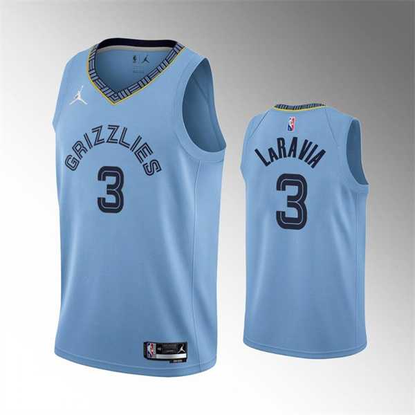 Memphis Grizzlies #3 Jake LaRavia 75th Anniversary Statement Edition Light Blue Stitched Basketball Jersey Dzhi,We sell and wholesale Memphis Grizzlies #3 Jake LaRavia 75th Anniversary Statement Edition Light Blue Stitched Basketball Jersey Dzhi on line form chian!